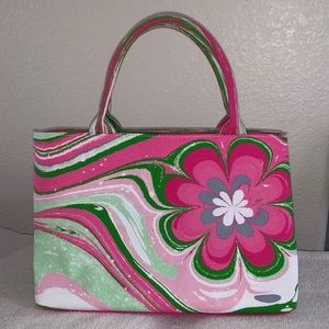 Estée Lauder retro flower crossbody shoulder bag